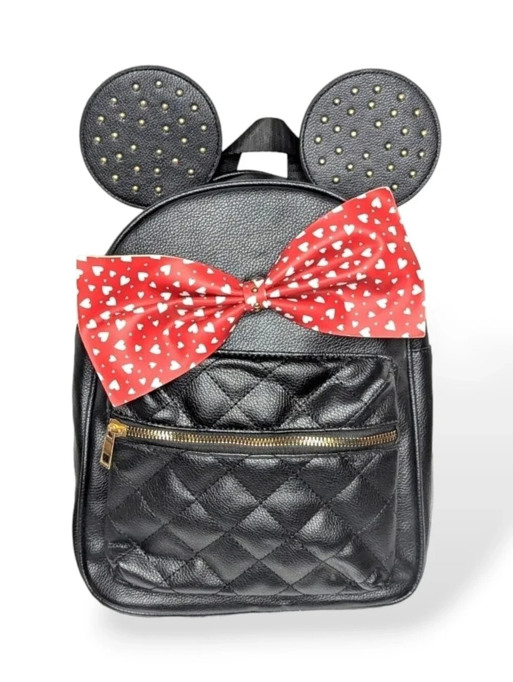 Disney Minnie Mouse Backpack Black with Red Bow by Olivia Miller NO OFFERS‎